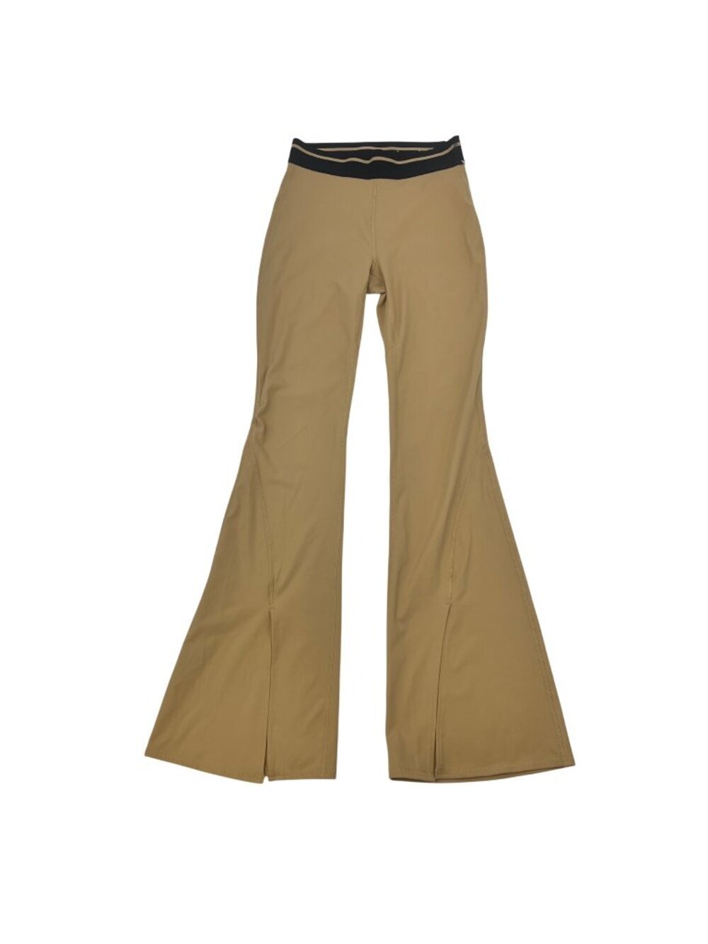 Joy Lab Womens Flare Vented Leg Active Leggings Gold/Black Size Small